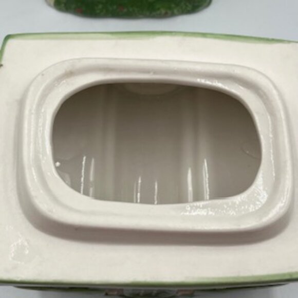 Vintage Post Office Victorian Style Ceramic Cookie Jar Hand painted - Picture 11 of 12